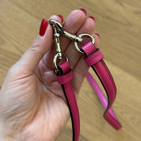 Coach Adjustable Long Purse Strap - Pink & Gold - EUC - Picture 7 of 7